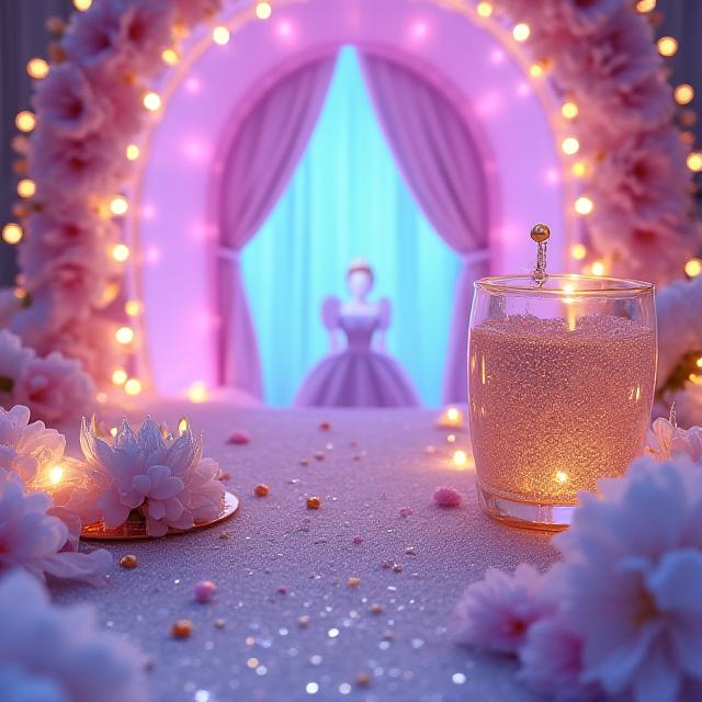 Fiesta de princesas con decoración mágica